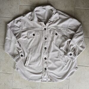 Cream Button-Up Jacket